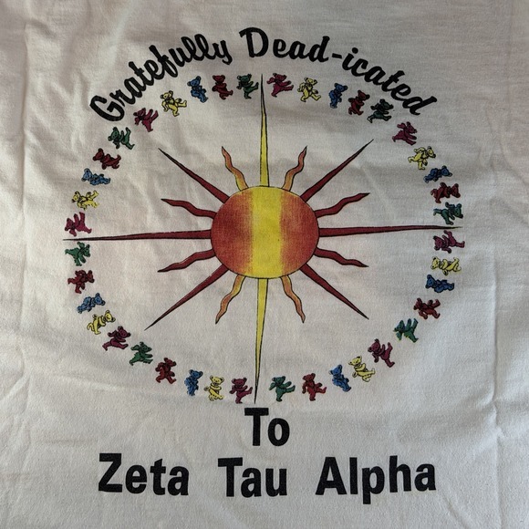 All Sport Other - Vintage Presbyterian College Zeta Tau Alpha Grateful Dead Parody Shirt Size‎ XL
